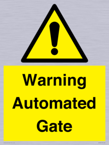 Warning Automated Gate